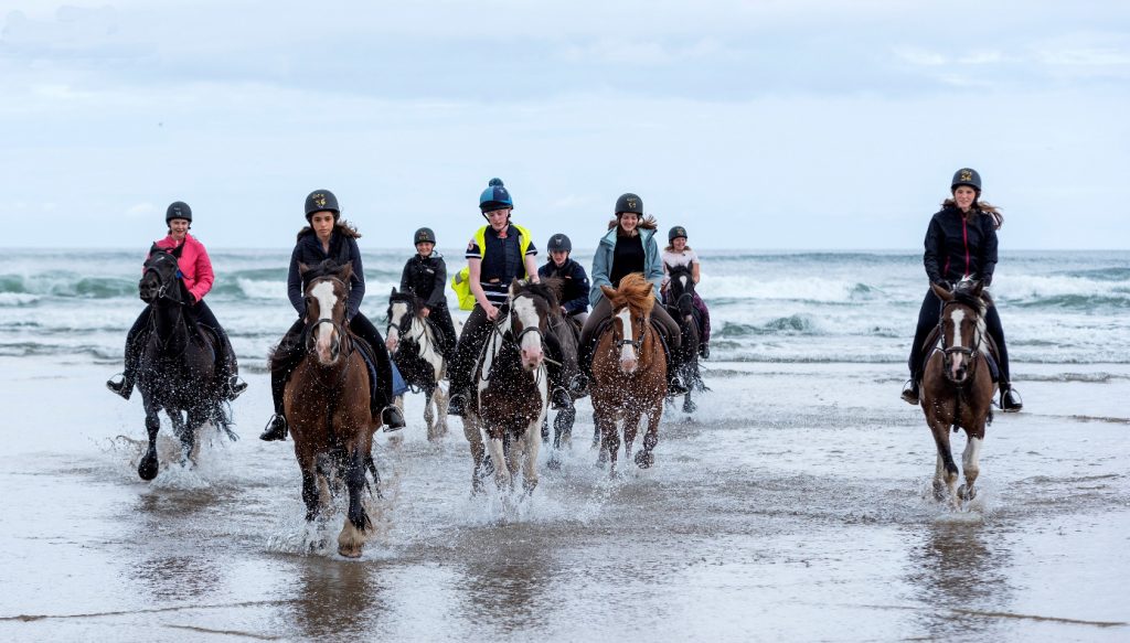 Englisch und reiten lernen auf einer Sprachreise in Donegal - Irland.